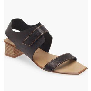 Pedro Garcia Zirel Slingback Block Heel Sandal in Black Size EU 37 / US 7